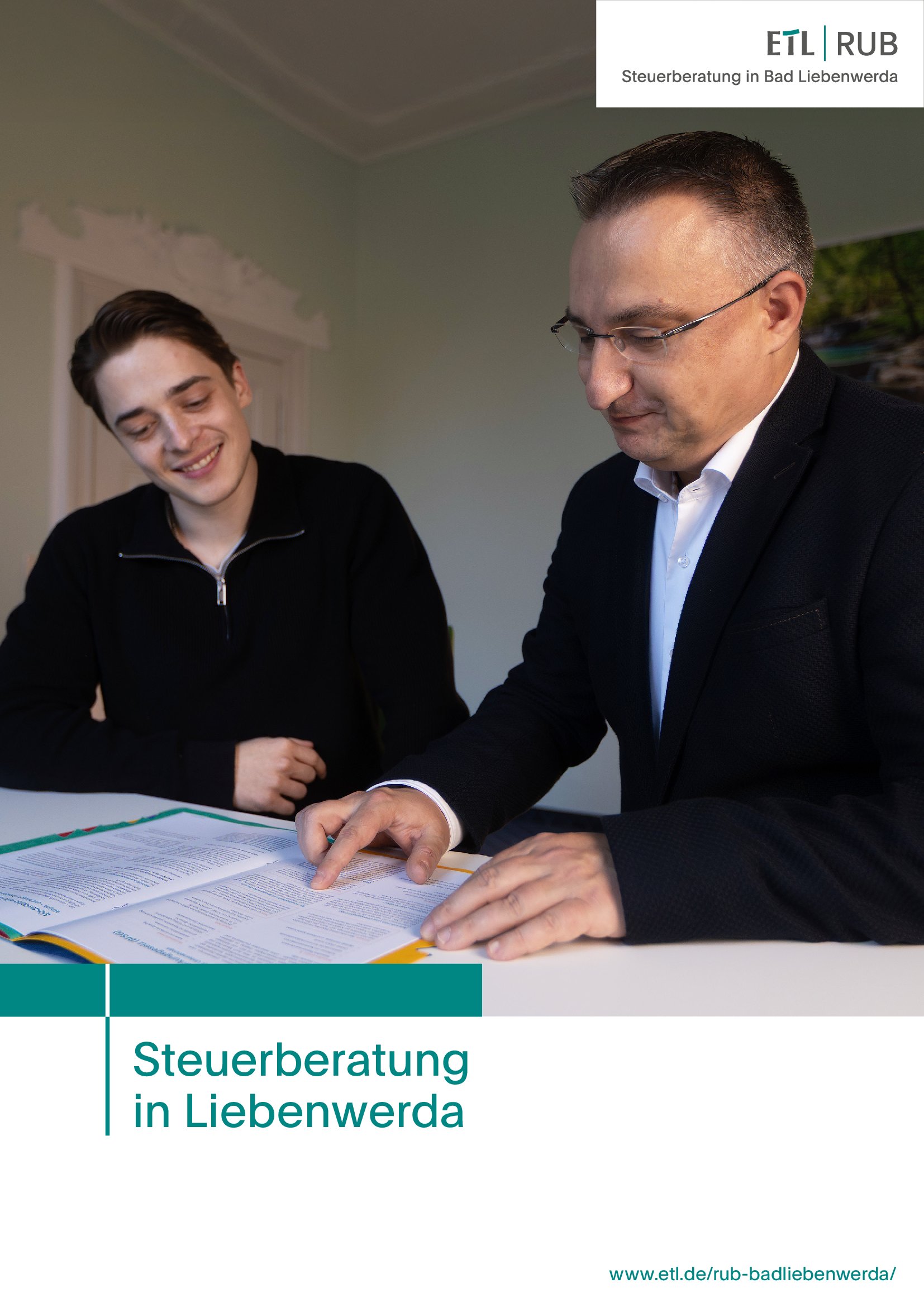 Titelbild der Kanzleibroschüre der ETL RUB in Bad Liebenwerda